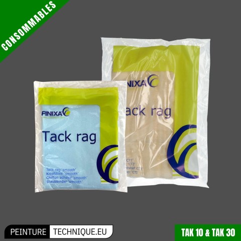 Chiffons adhésifs Finixa TAK 10 & TAK 30 – Nettoyage avant peinture