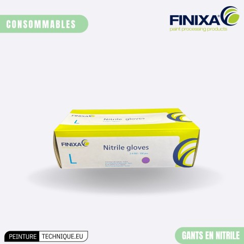 Gants en nitrile Finixa – Protection optimale des mains en atelier peinture 2