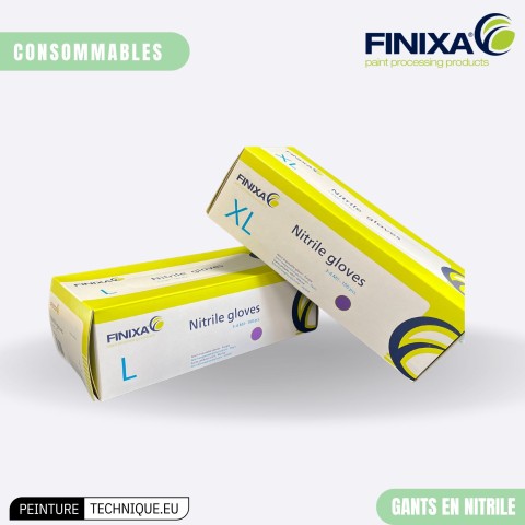 Gants en nitrile Finixa – Protection optimale des mains en atelier peinture