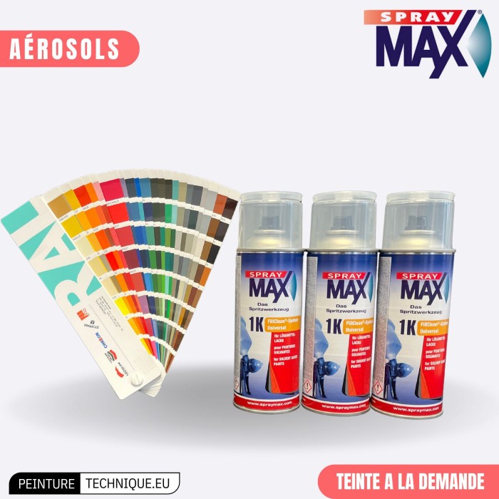 Spray peinture RAL 1000 – Teinte à la demande, finition brillante ou mate, application facile