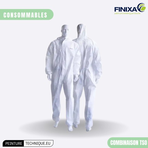 Combinaison de peinture Finixa bleu et blanche – protection intégrale pour cabine 2
