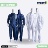 Combinaison de peinture Finixa bleu et blanche – protection intégrale pour cabine