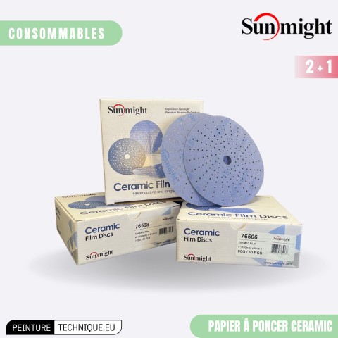Disque abrasif Céramic SUNMIGHT P80 – Coupe rapide et finition uniforme