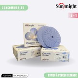 Disque abrasif Céramic SUNMIGHT P80 – Coupe rapide et finition uniforme