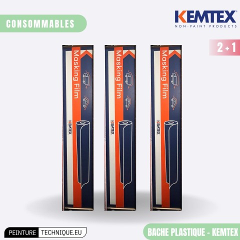 Bâche plastique Kemtex – Protection antistatique pour travaux de peinture