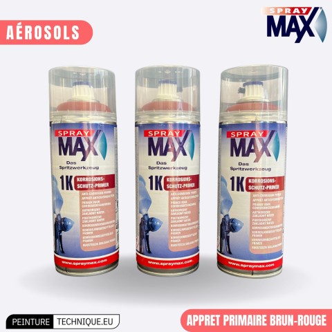 SprayMax 1K Apprêt Anti-Corrosion 400 ml – Haute adhérence et protection durable avant peinture ou soudure