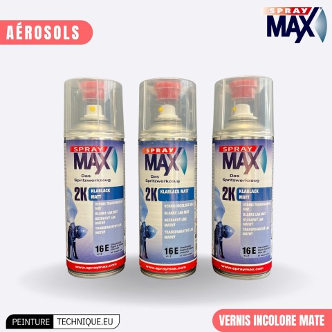 SprayMax 2K Vernis de Finition Brillant 500 ml – Haute Résistance et Séchage Rapide 2