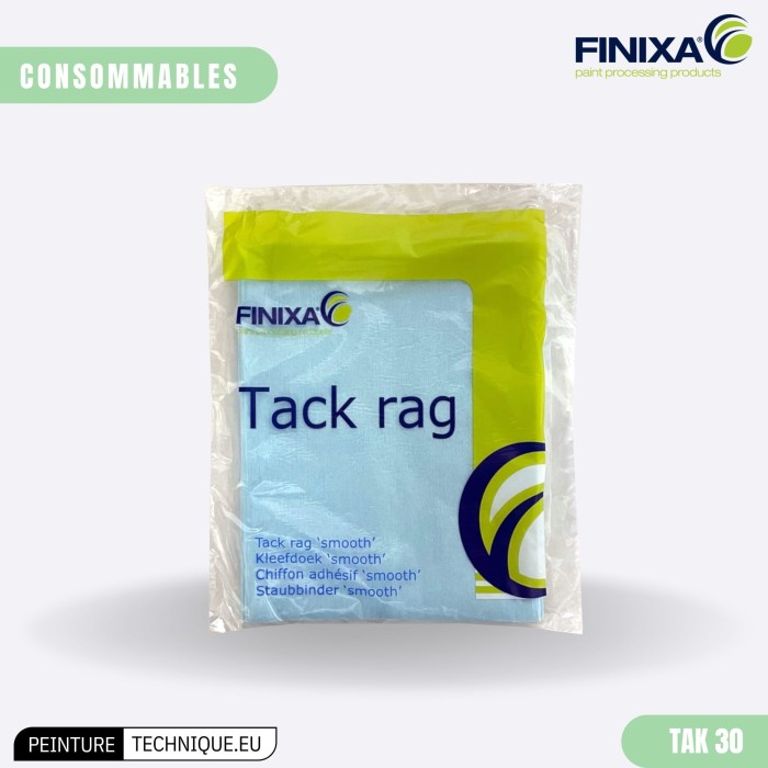Chiffons adhésifs Finixa TAK 10 et TAK 30 – Nettoyage antistatique avant peinture