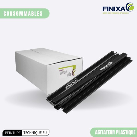 Agitateurs plastiques Finixa GAC 0250 – 23 cm, résistants aux solvants, boîte de 250 pièces