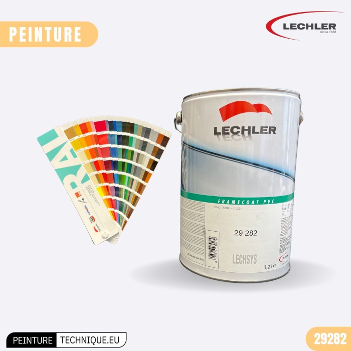 Peinture Adhérent Direct PVC Satin Brillant 29282 – Finition durable et résistante UV pour profilés et supports plastiques