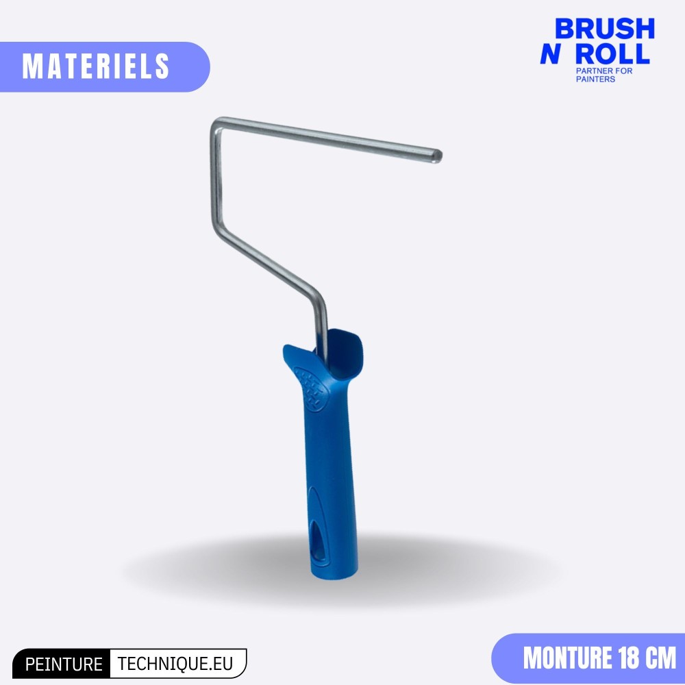 Monture de rouleau galvanisée Brush n Roll – Application peinture propre et régulière