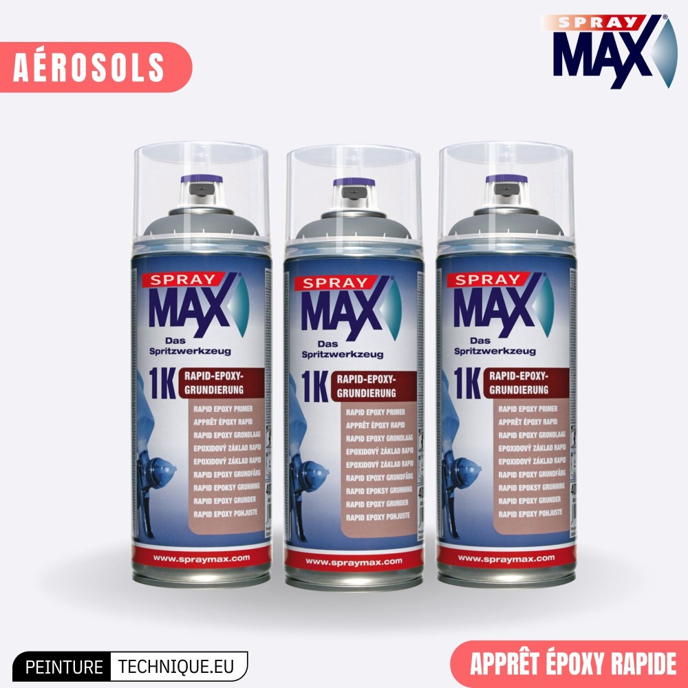 Apprêt époxy 1K Rapid 400 ml – Aérosol haute performance pour métal et plastiques