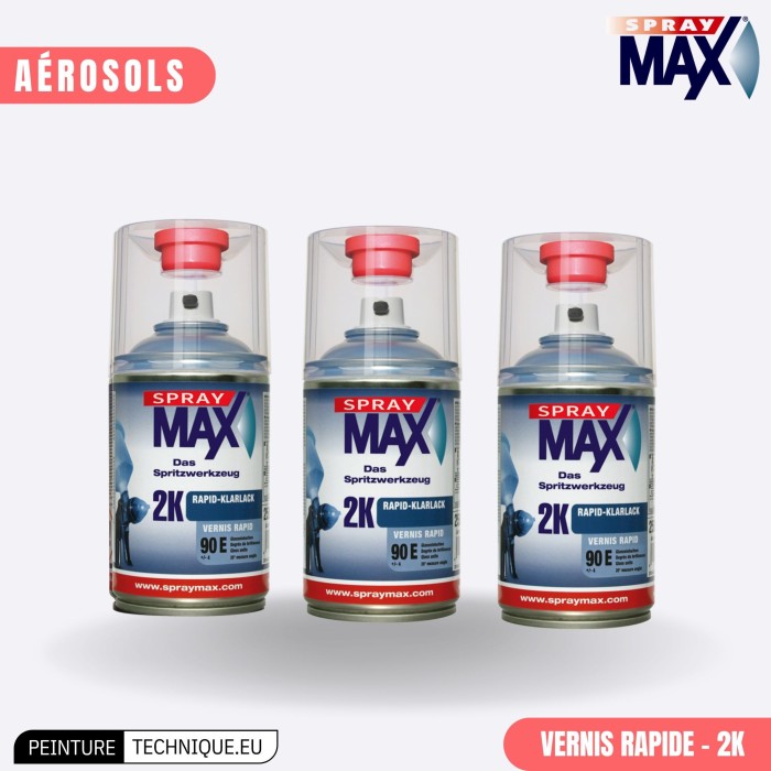 Vernis de finition 2K SprayMax 400 ml – Brillance et protection longue durée pour auto & moto