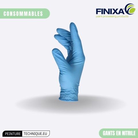 Gants en nitrile Finixa – Protection optimale des mains en atelier peinture 2