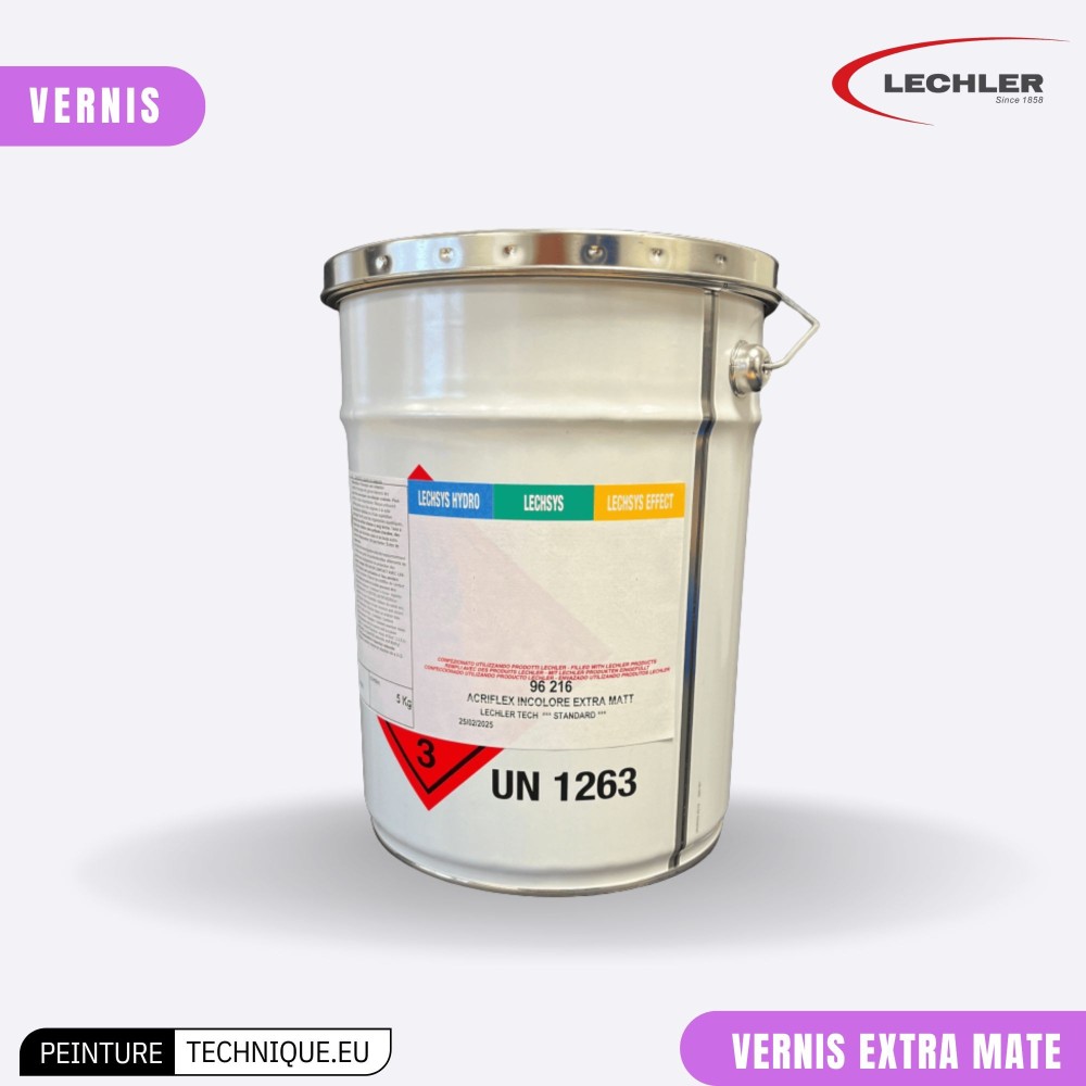 Vernis Extra Mat 96204 Lechler – Finition ultra-mate durable pour applications industrielles et domestiques