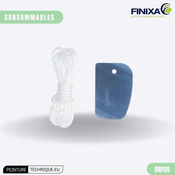 Finixa DRF 05 & DRF 10 en acier carbure : retouches peinture propres et contrôlées sur surfaces brillantes.