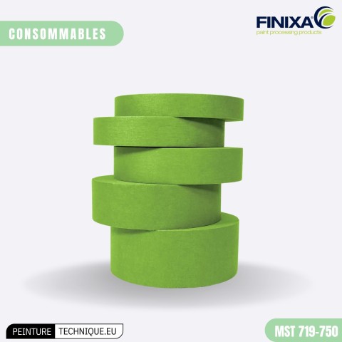 Ruban de masquage Finixa MST 719-750 – Waterproof et résistant à 120°C