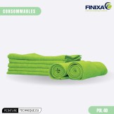 Chiffon microfibre Finixa POL 40 – vert 40×40 cm, ensemble de 5 chiffons pour la finition après polissage.
