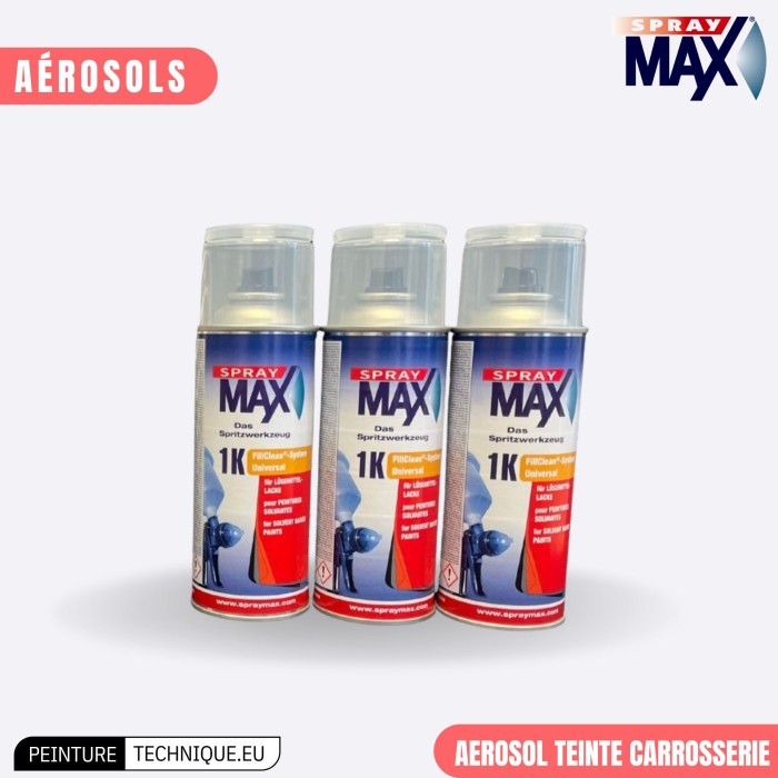 Aérosol peinture teinte à  la demande Carrosserie - solvantée
