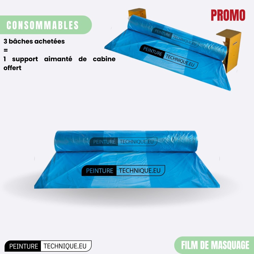 Film de Masquage  5m x 120m | Protection Carrosserie Avant Peinture