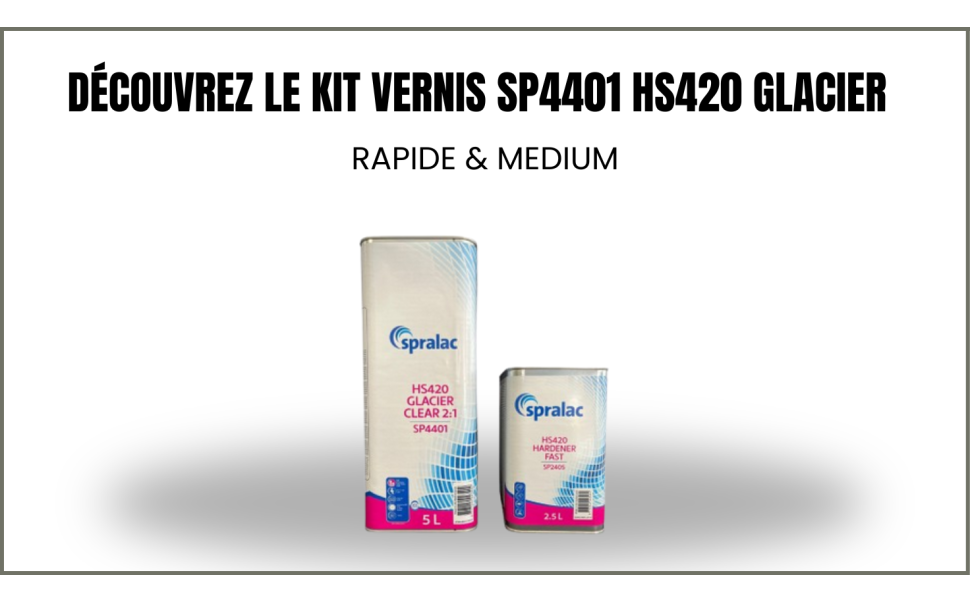 Kit Vernis SP4401 HS420 Glacier | Vernis carrosserie haute performance